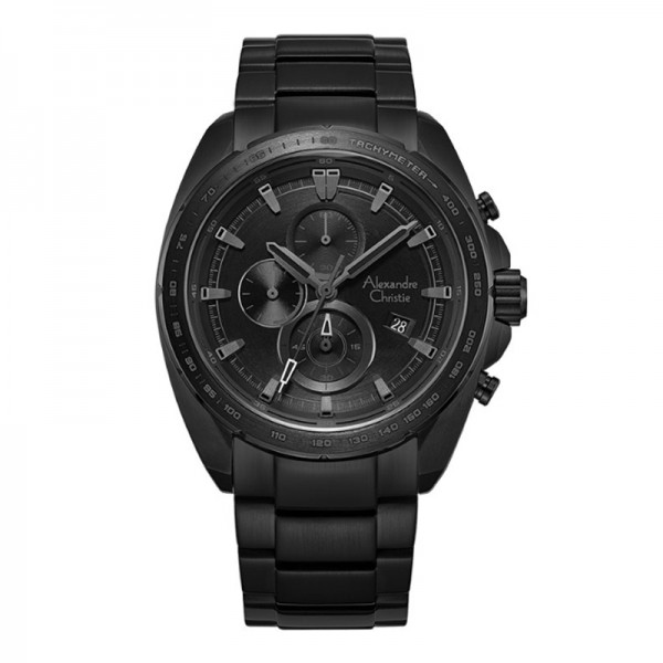 Alexandre Christie AC 6652 Full Black Steel MCBIPBA